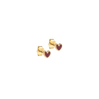 Enamel Copenhagen — Amore Studs Bordeaux Enamel Copenhagen Amore Studs Bordeaux — Earrings