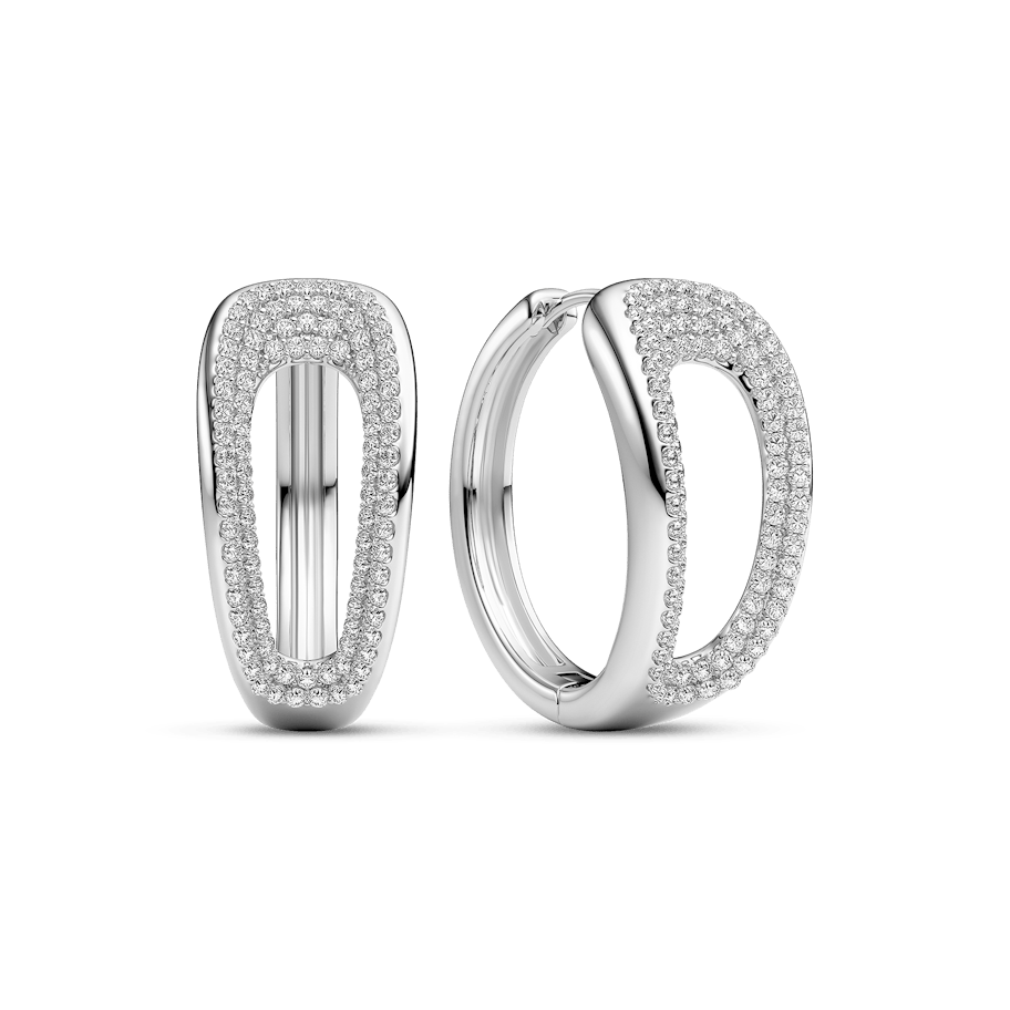 Sif Jakobs Borsa Creolo Medio Earrings Zirconia SJ-E2625-CZ Sif Jakobs Borsa Creolo Medio Earrings Zirconia SJ-E2625-CZ
