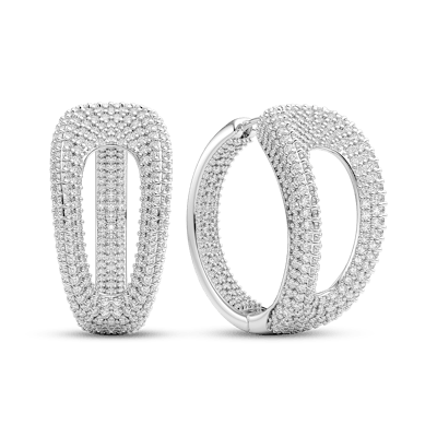 Sif Jakobs Jewellery — Borsa Creolo Grande Earrings Zirconia Sif Jakobs Jewellery Borsa Creolo Grande Earrings Zirconia — Örhängen
