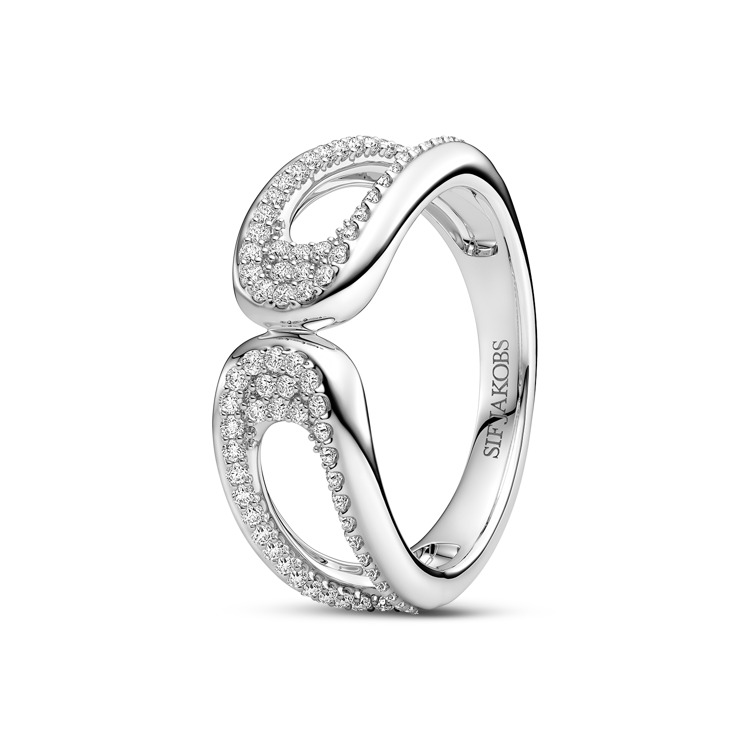 Sif Jakobs Jewellery Borsa Due Piccolo Ring Zirconia — Ring