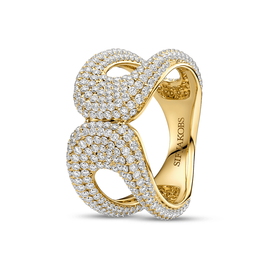 Sif Jakobs Borsa Due Grande Ring SJ-R2625-CZ-YG Sif Jakobs Borsa Due Grande Ring SJ-R2625-CZ-YG