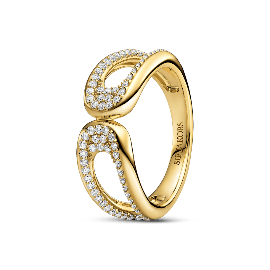 Sif Jakobs Borsa Due Piccolo Ring Zirconia SJ-R2624-CZ-YG Sif Jakobs Borsa Due Piccolo Ring Zirconia SJ-R2624-CZ-YG