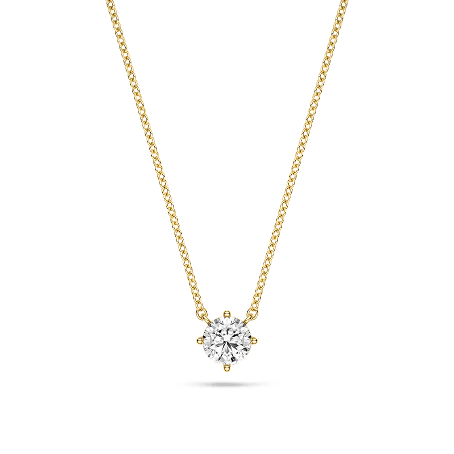 Sif Jakobs Princess Piccolo Necklace SJ-N5MMRD-CZ-YG Sif Jakobs Princess Piccolo Necklace SJ-N5MMRD-CZ-YG