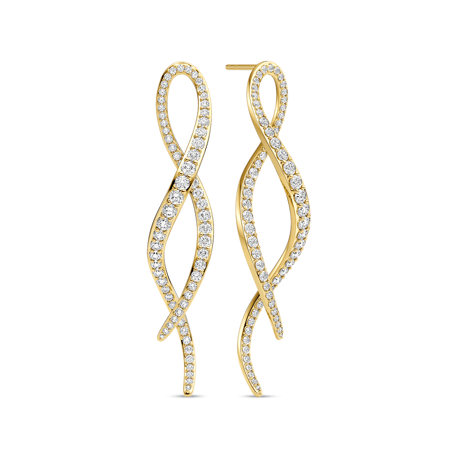 Sif Jakobs Infinito Lungo Earrings SJ-E2872-CZ-YG Sif Jakobs Infinito Lungo Earrings SJ-E2872-CZ-YG