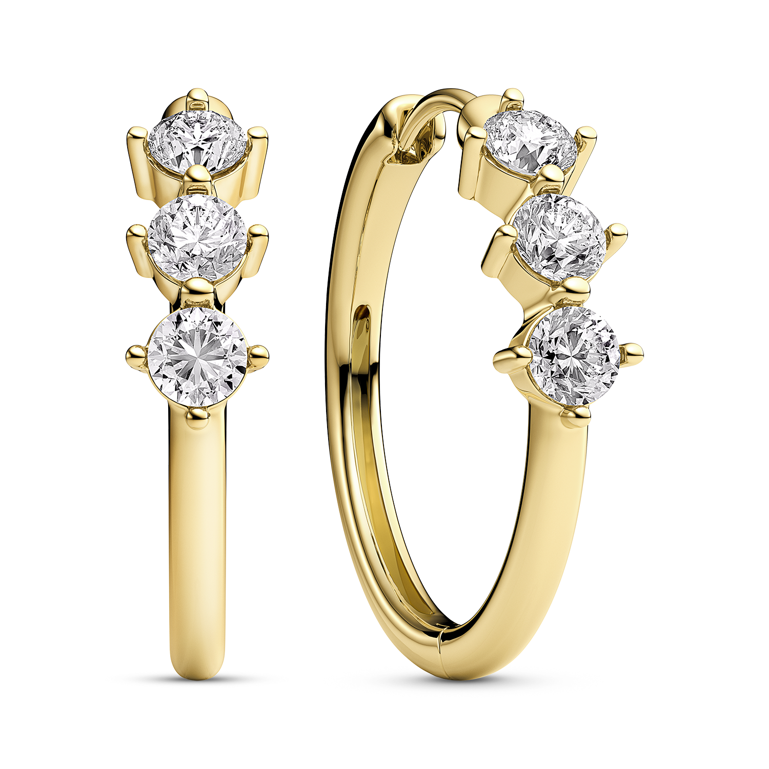 Sif Jakobs Princess Creolo Grande Earrings SJ-E2851-CZ-YG