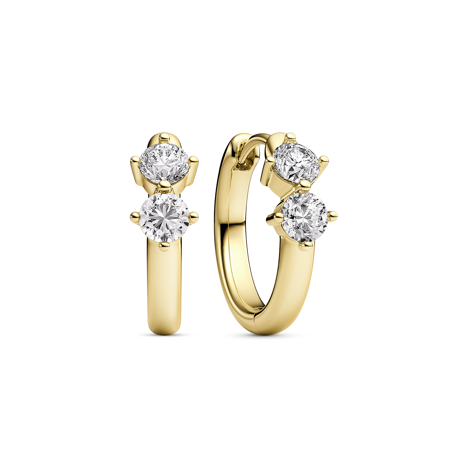 Sif Jakobs Princess Creolo Piccolo Earrings SJ-E2850-CZ-YG