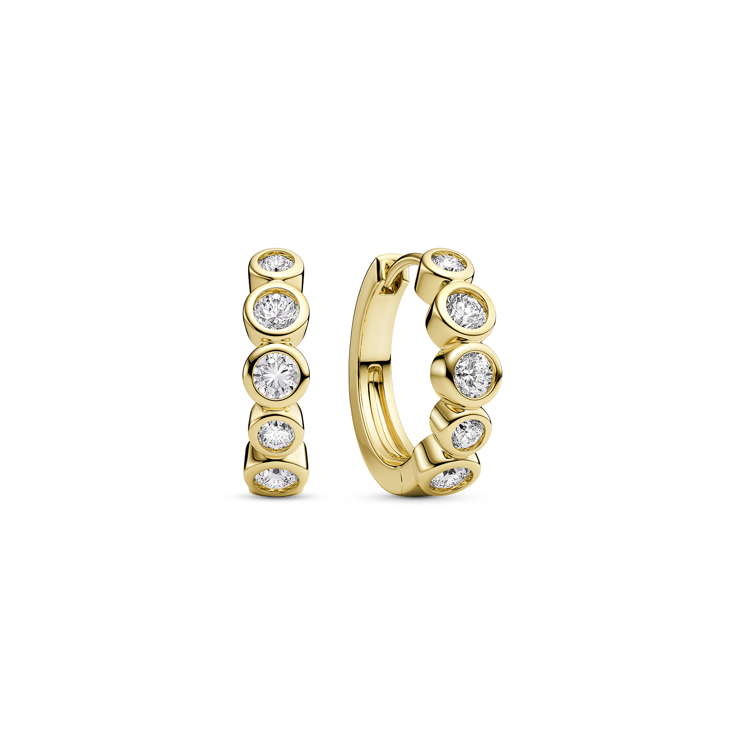 Sif Jakobs Sardinien Creolo Piccolo Earrings SJ-E2668-CZ-YG
