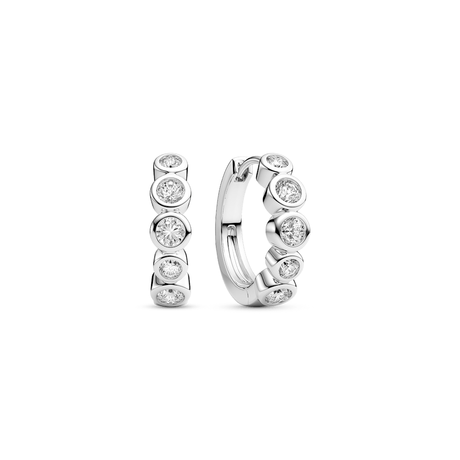 Sif Jakobs Sardinien Creolo Piccolo Earrings SJ-E2668-CZ Sif Jakobs Sardinien Creolo Piccolo Earrings SJ-E2668-CZ