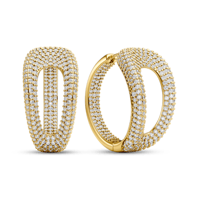 Sif Jakobs Jewellery — Borsa Creolo Grande Earrings Zirconia Sif Jakobs Jewellery Borsa Creolo Grande Earrings Zirconia — Kolczyk