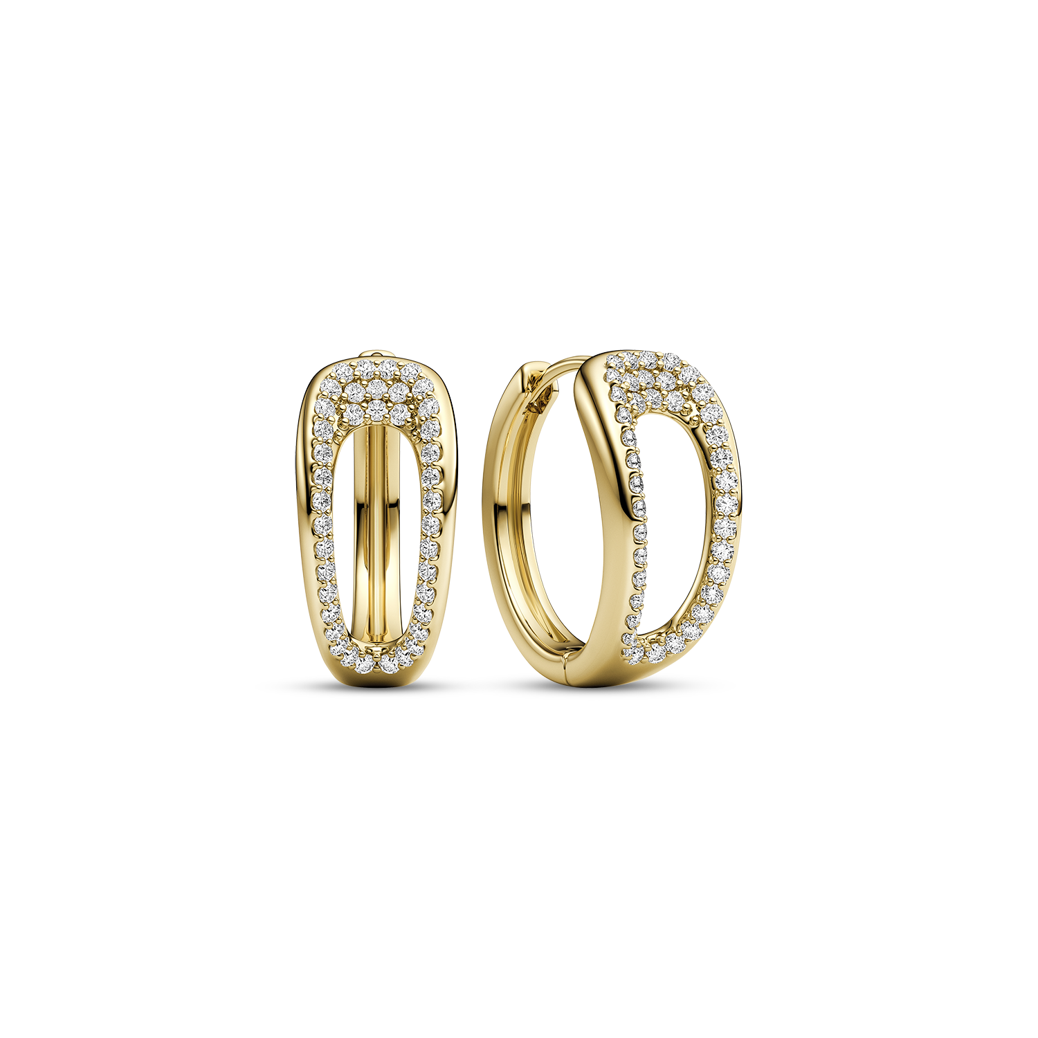 Sif Jakobs Borsa Creolo Piccolo Earrings Zirconia SJ-E2624-CZ-YG