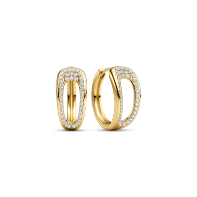 Sif Jakobs Jewellery — Borsa Creolo Piccolo Earrings Zirconia Sif Jakobs Jewellery Borsa Creolo Piccolo Earrings Zirconia — Kolczyk