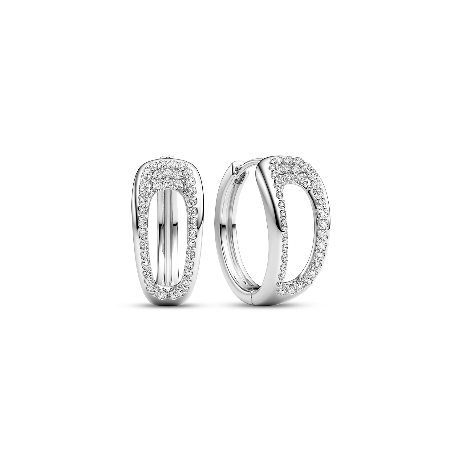 Sif Jakobs Jewellery Borsa Creolo Piccolo Earrings Zirconia — Øreringe
