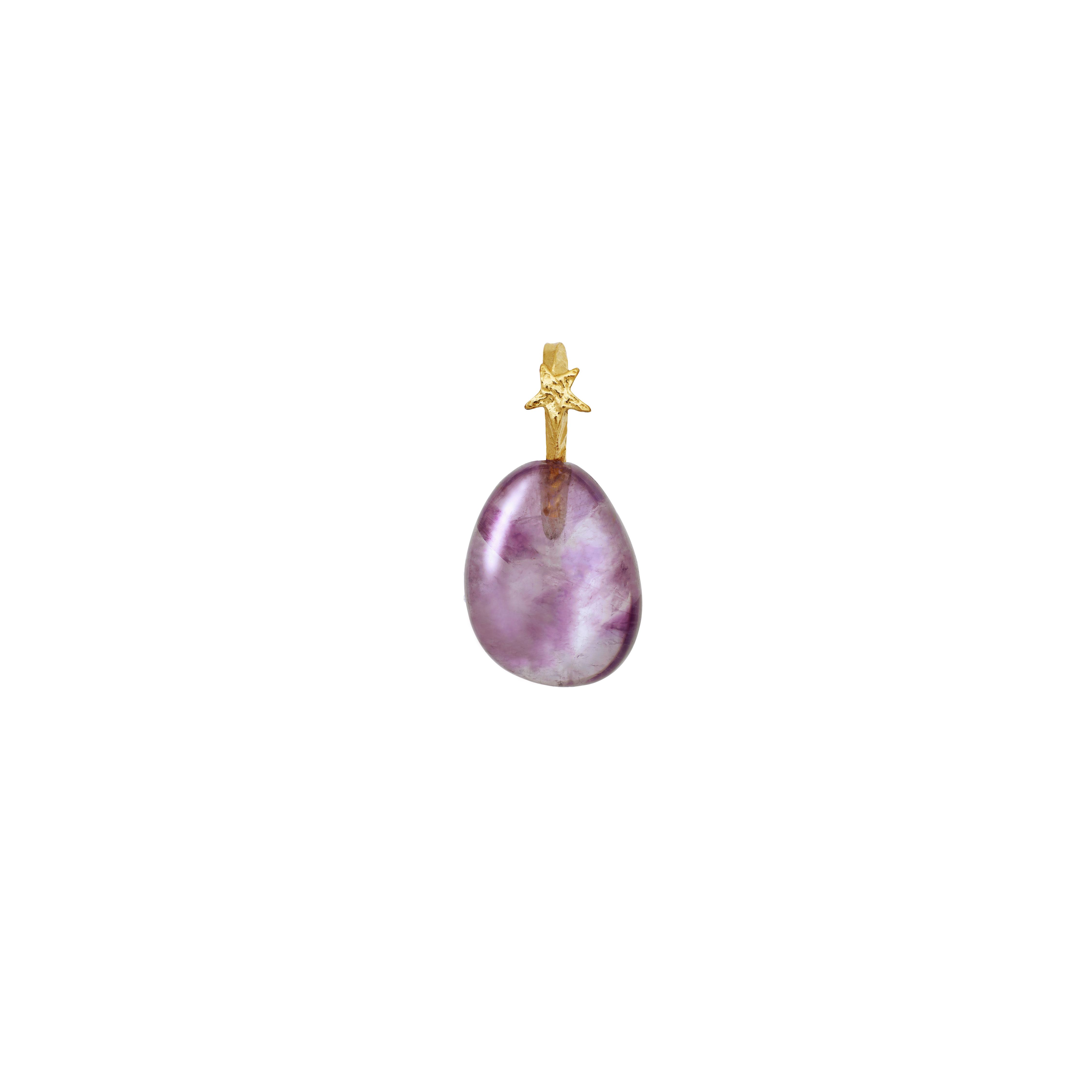 Amethyst Air Pendant, gold