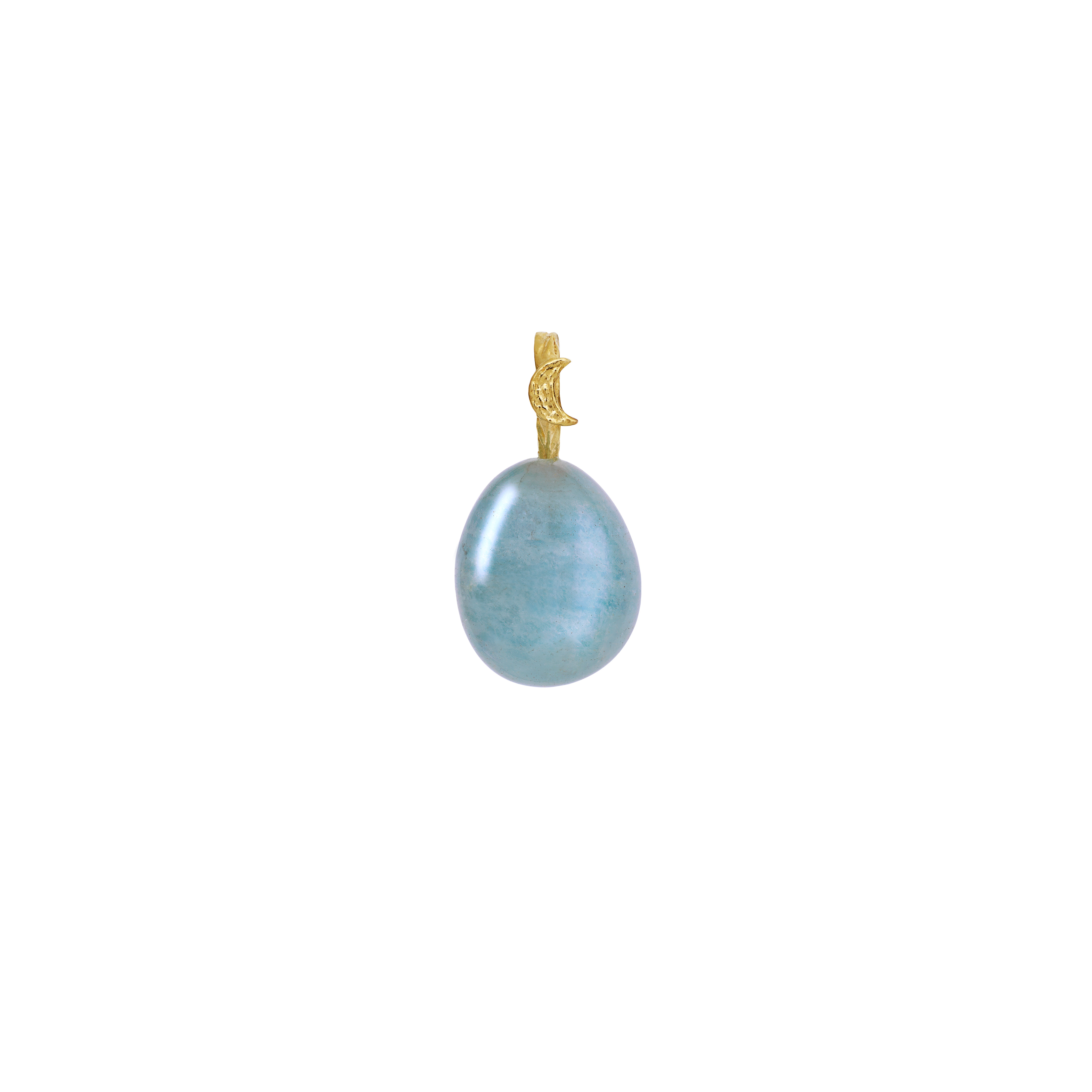 Aquamarine Water Pendant, gold