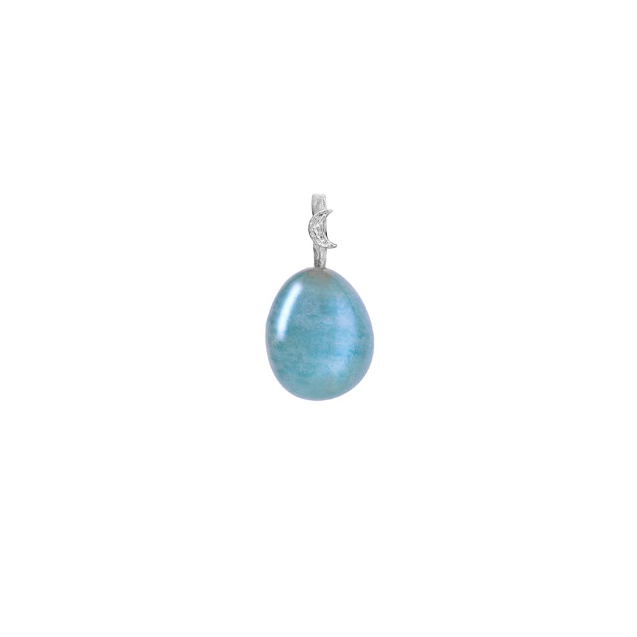 Aquamarine Water Pendant, silver Aquamarine Water Pendant, silver
