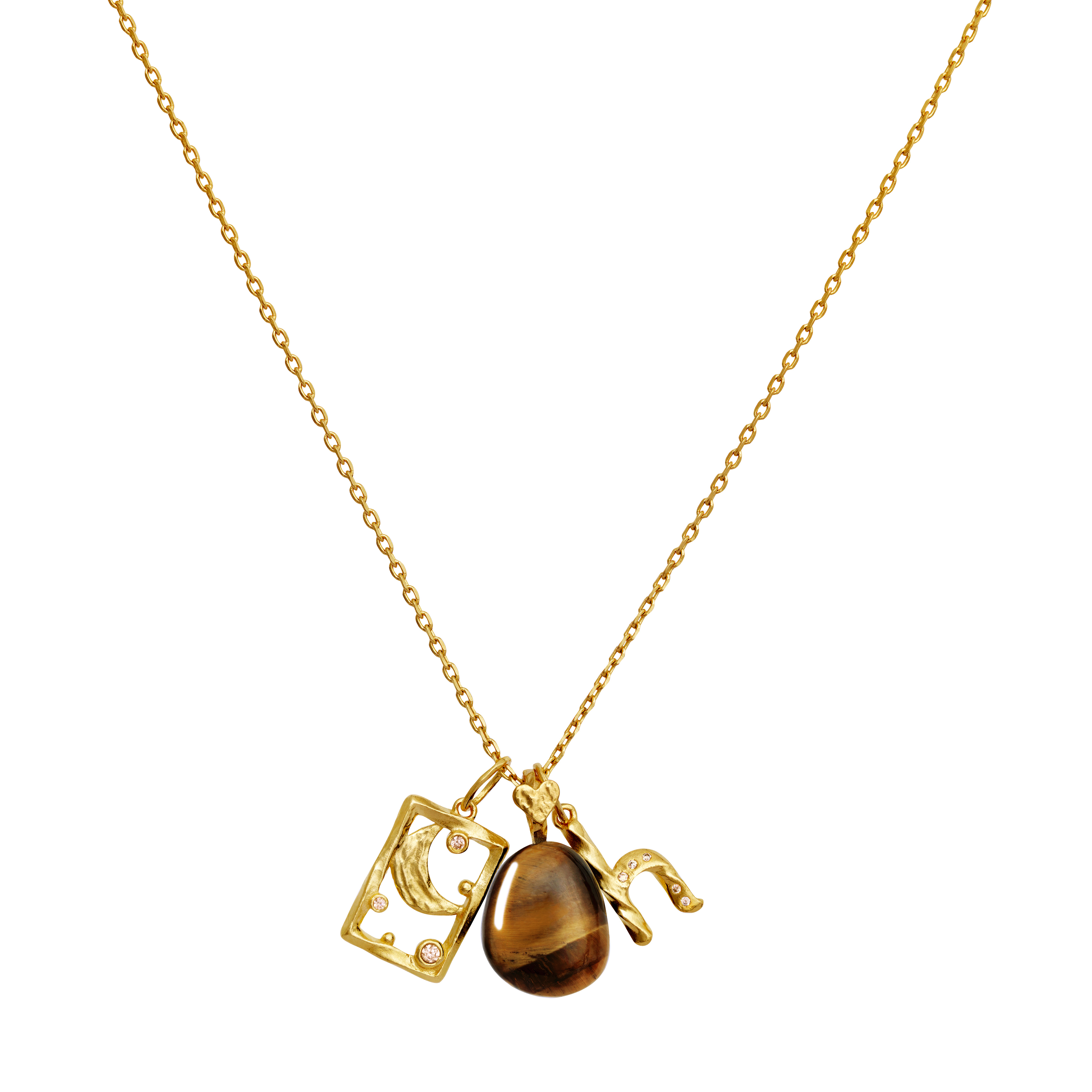 Maanesten Tiger Eye Earth Pendant — Pendant