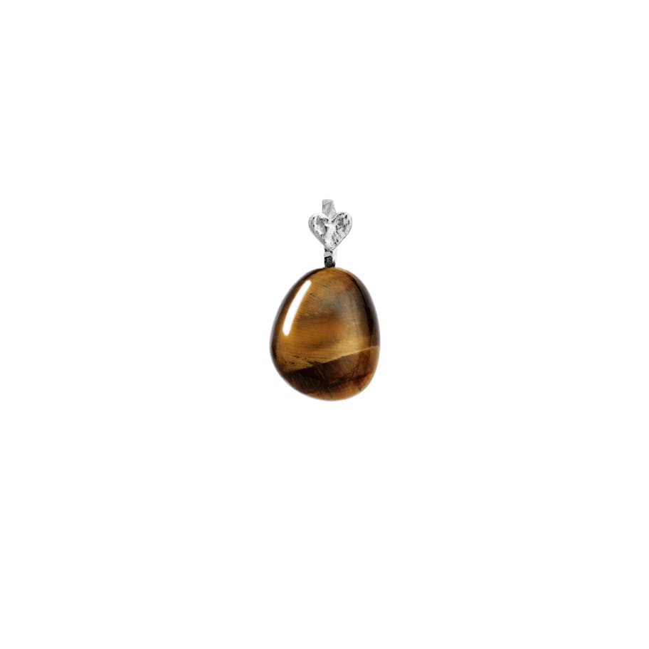 Tiger Eye Earth Pendant, silver Tiger Eye Earth Pendant, silver