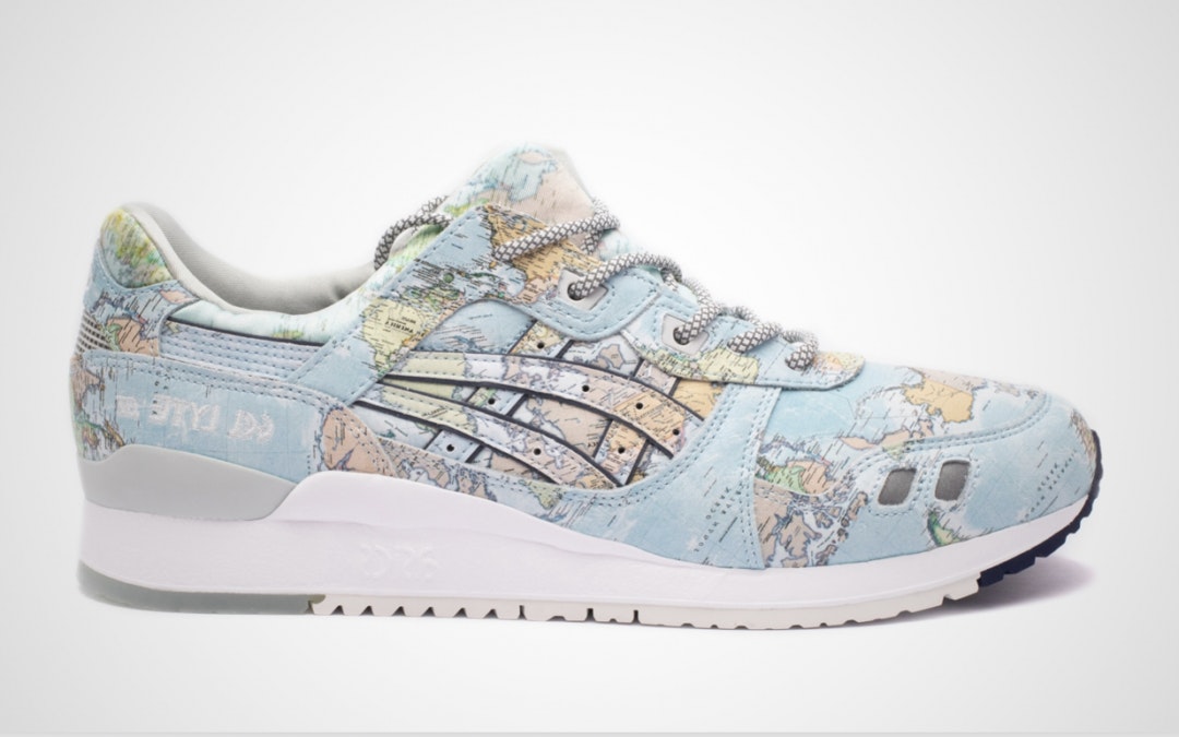 atmos x Tiger x Asics Gel-Lyte III "Worldmap"