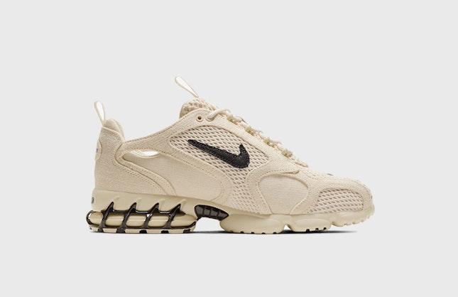 Stüssy x Nike Air Zoom Spiridon Caged "Fossil"