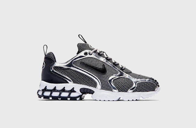 Stüssy x Nike Air Zoom Spiridon Caged "Pure Platinum" Stüssy x Nike Air Zoom Spiridon Caged "Pure Platinum"