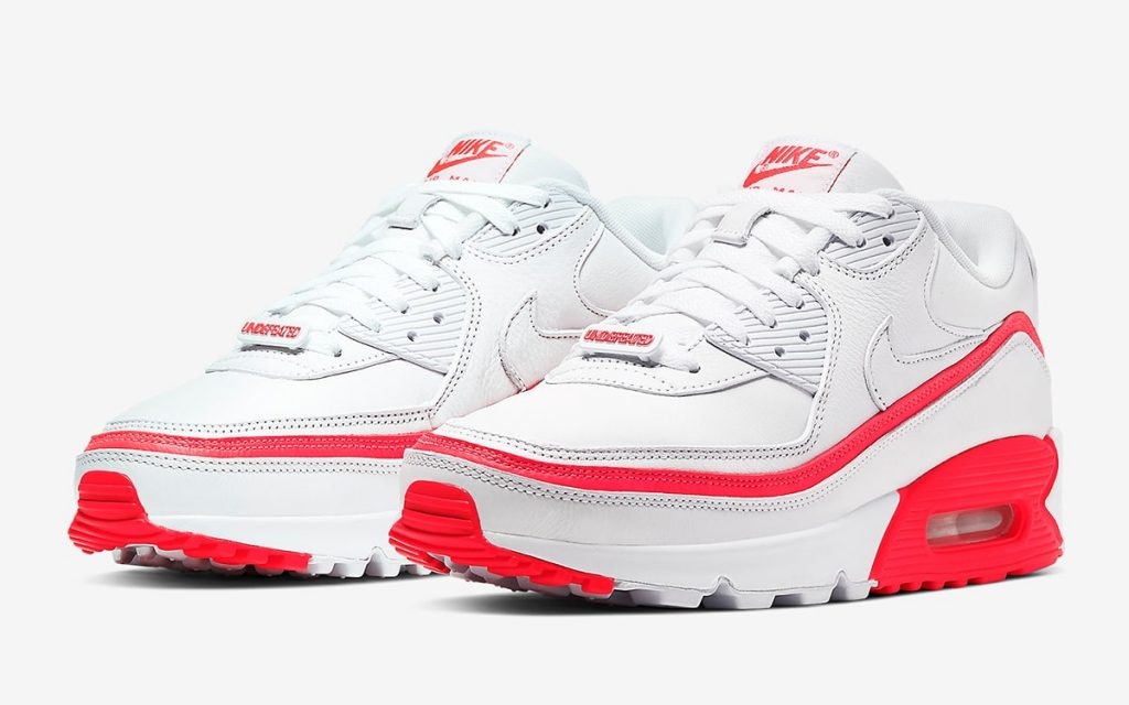 Undefeated x Nike Air Max 90 "White Solar Red"