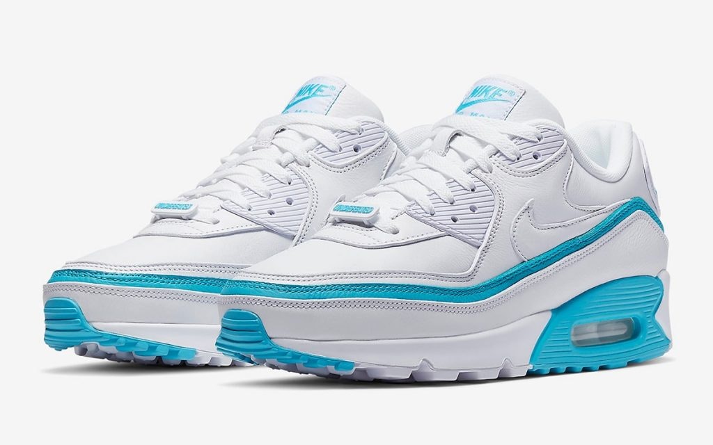 Undefeated x Nike Air Max 90 "White Blue Fury"