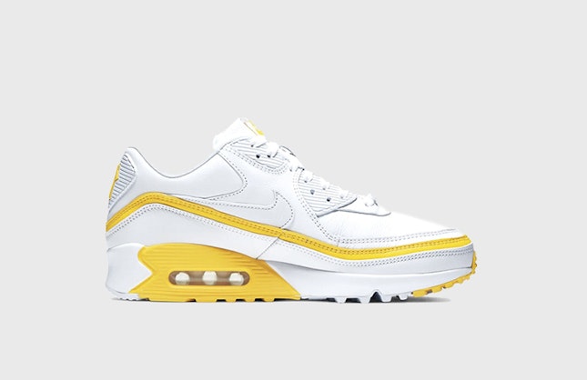 Undefeated x Nike Air Max 90 "White Optic Yellow"