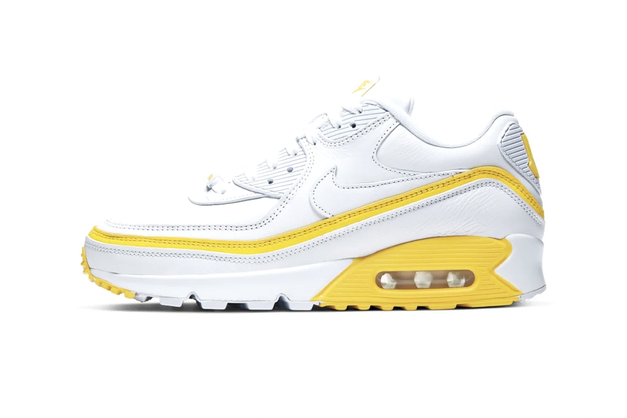 Undefeated x Nike Air Max 90 "White Optic Yellow"