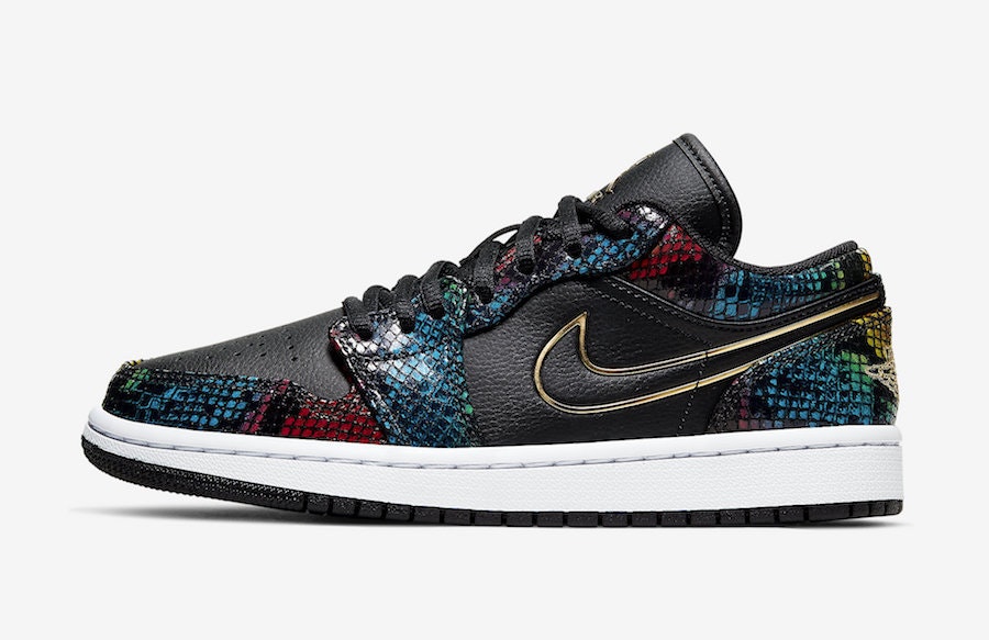 Air Jordan 1 Low Wmns "Multicolor Snakeskin"