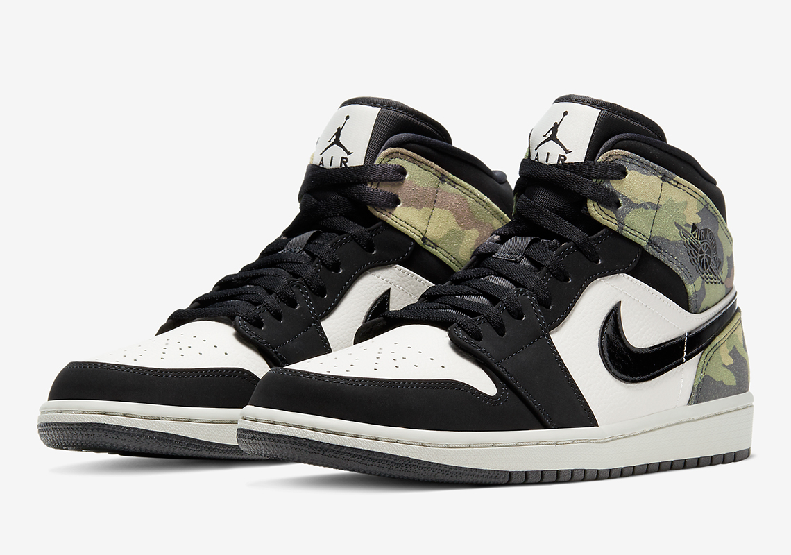 Black and white camo jordans outlet