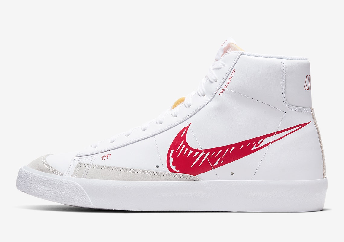 Nike Blazer Mid Sketch VNTG (Red)