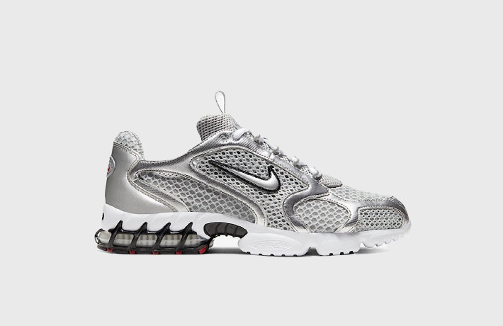 Nike Air Zoom Spiridon Caged "Metallic Silver"
