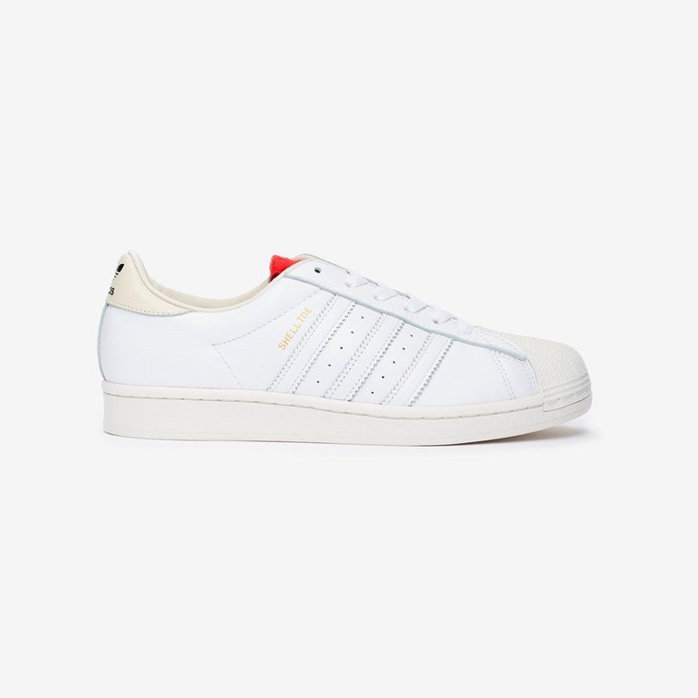 424 x adidas Originals Shelltoe (White/Red)