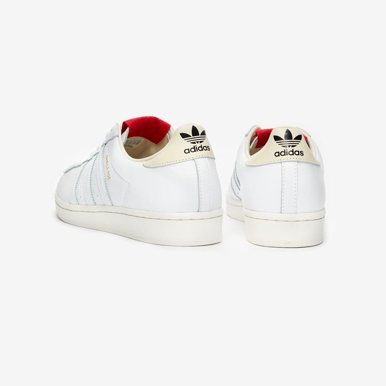 424 x adidas Originals Shelltoe (White/Red)