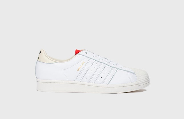 424 x adidas Originals Shelltoe (White/Red)