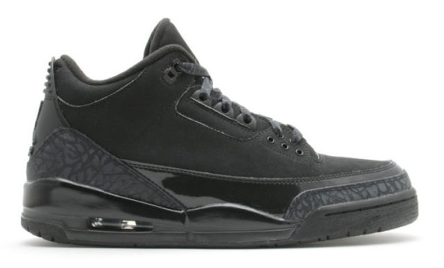 Black 3s jordans on sale