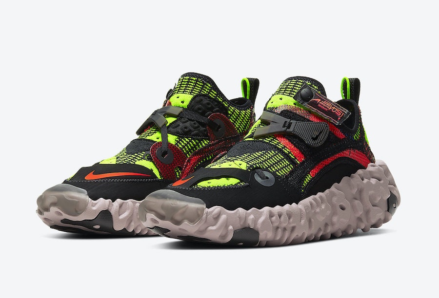 Nike ISPA OverReact FlyKnit (Crimson/Volt)