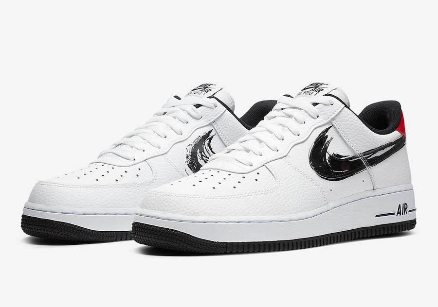 Nike Air Force 1 Low “Brushstroke Swoosh” (White)