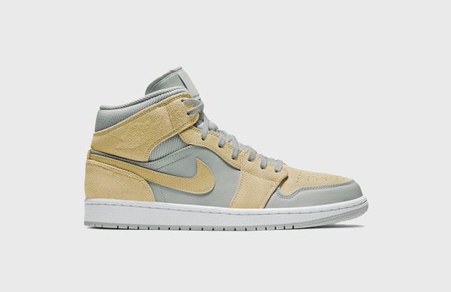 Air Jordan 1 Mid "Mix Materials" (Grey/Gold)