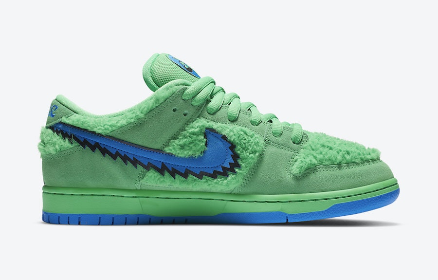 Grateful Dead x Nike SB Dunk Low "Green Bear"