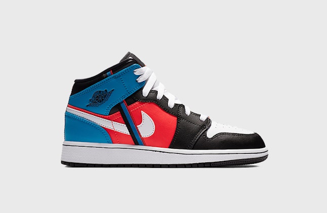 Air Jordan 1 Mid (Blue/Red/White)