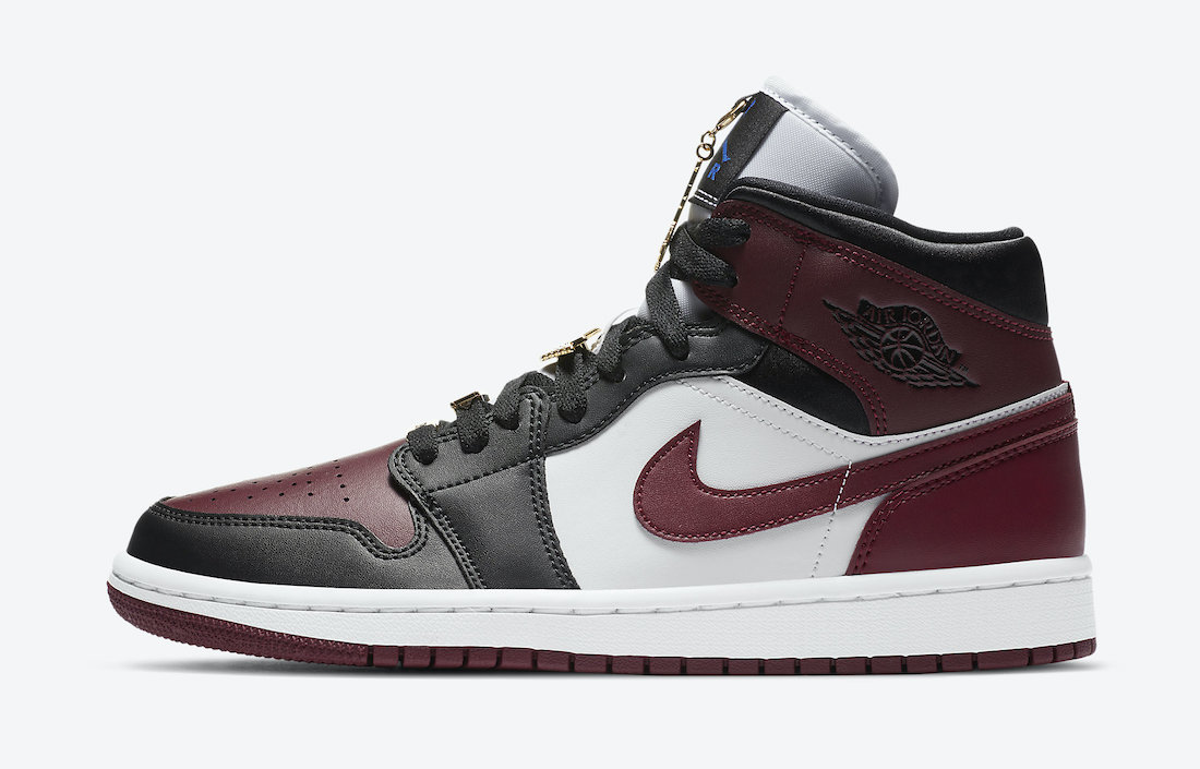 jordan one mid maroon