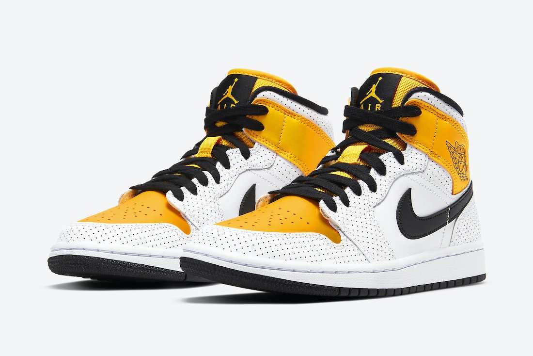 Air Jordan 1 Mid “University Gold” (White)