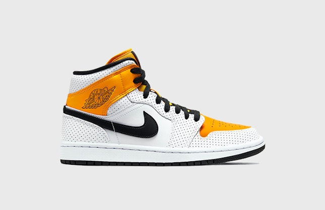 Air Jordan 1 Mid “University Gold” (White)