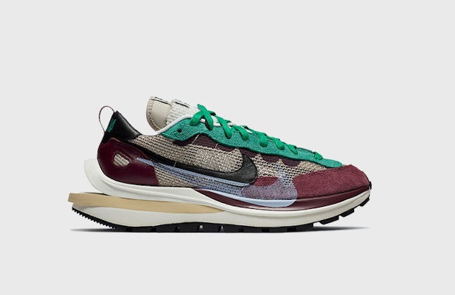 Sacai x Nike VaporWaffle "Villain Red"