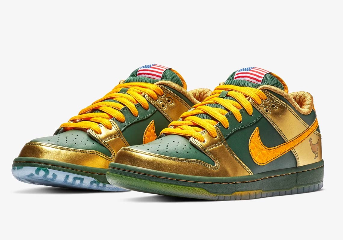 Doernbecher x Nike SB Dunk Low "Metallic Gold"