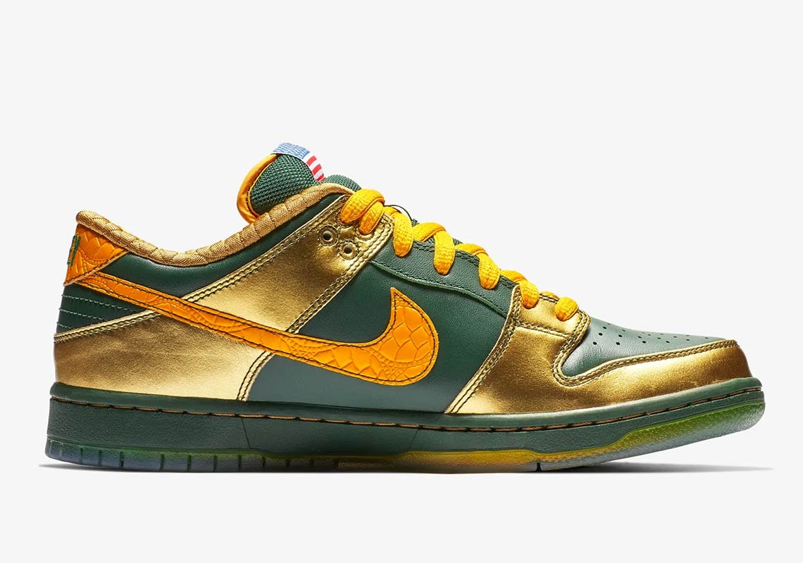 Doernbecher x Nike SB Dunk Low "Metallic Gold"