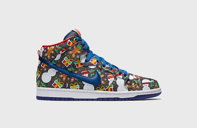 Concepts x Nike SB Dunk High "Ugly Christmas Sweater"