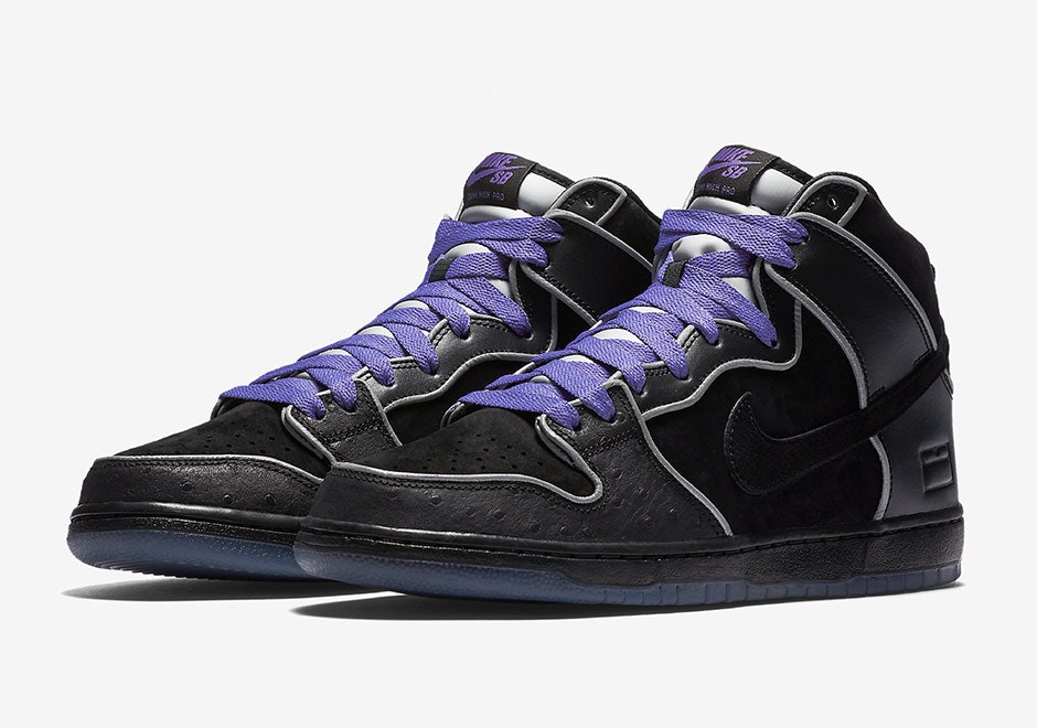 Nike SB Dunk High "Black Purple"