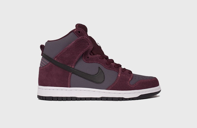 Nike SB Dunk High "Deep Burgundy Gridiron"